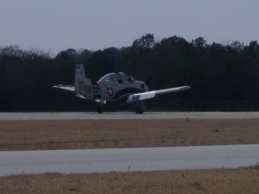 US navy fighter plane on ground