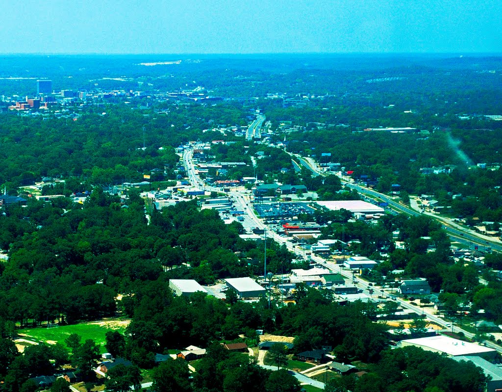 Over Hamilton Road looking South