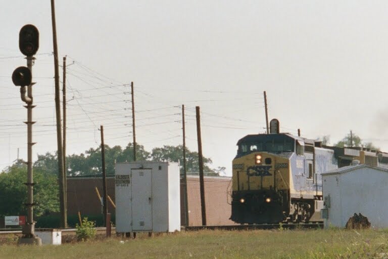 CSX 9006 crossing NS at Valdosta