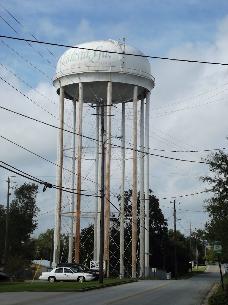 Water tower.
