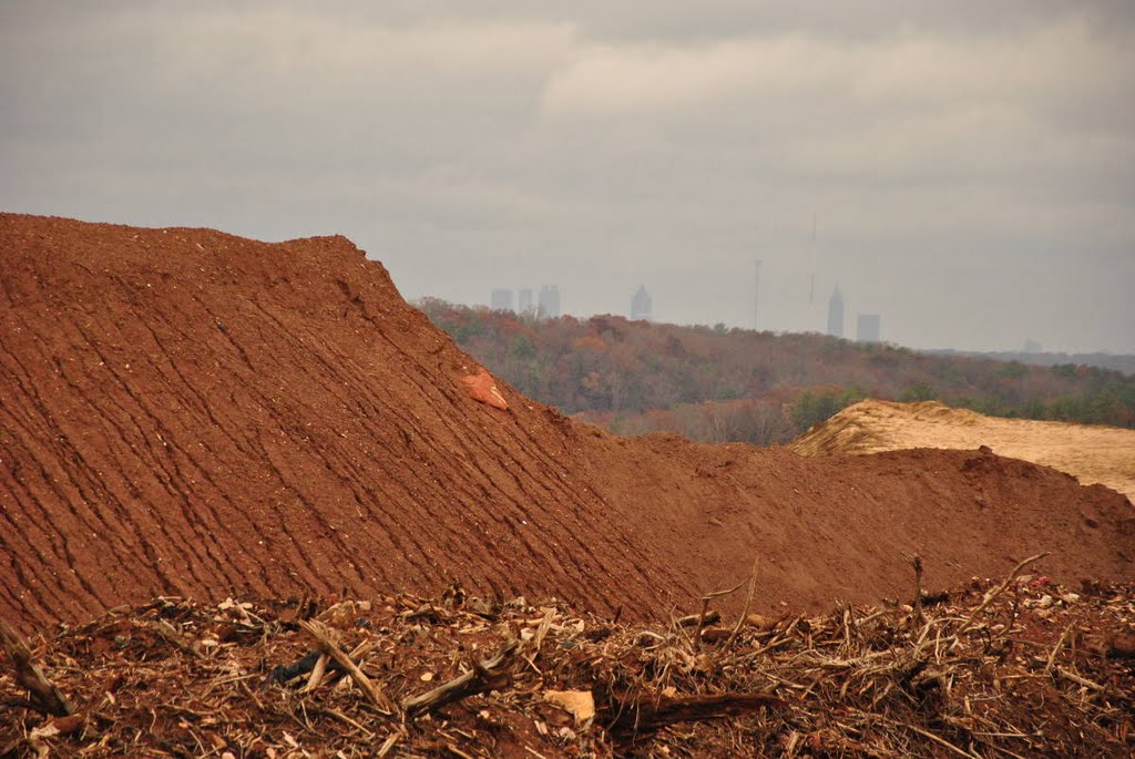 View of Atlanta from Ellenwood, Georgia Dump