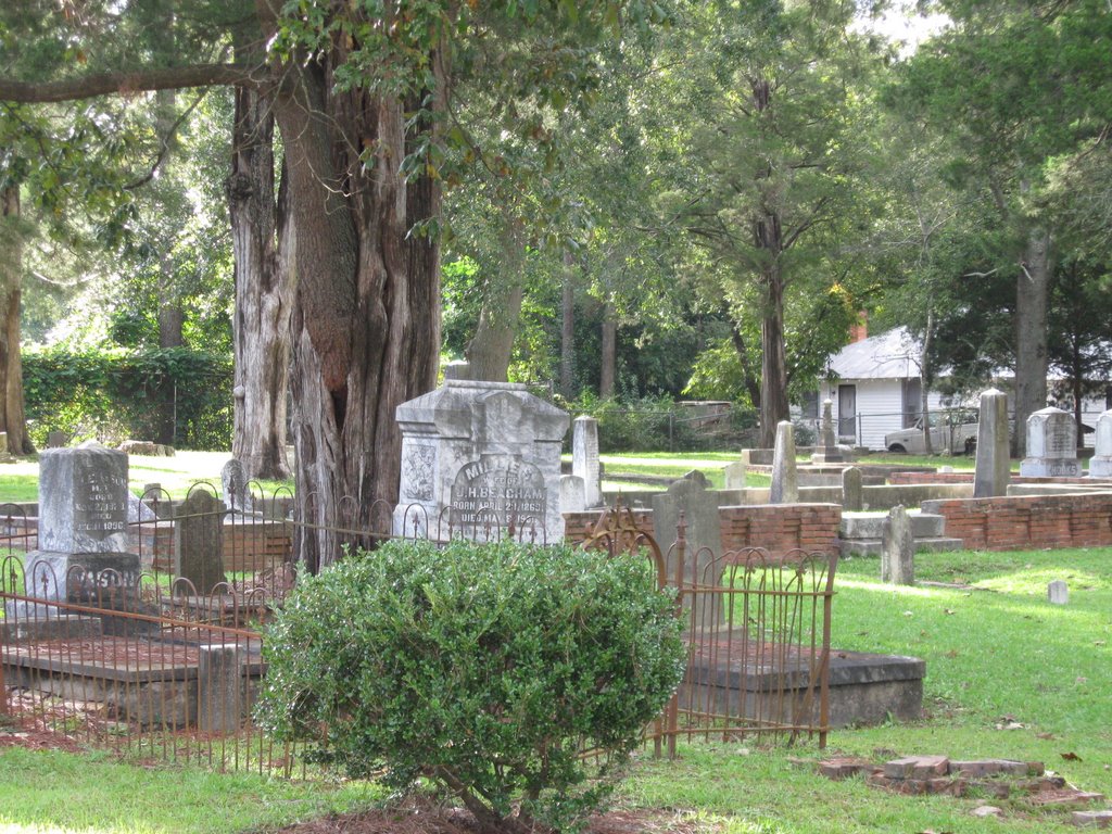 View of oldest public cemetery in Dublin, GA