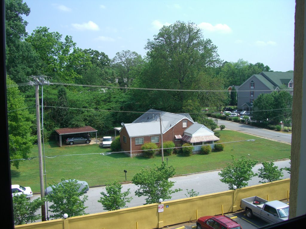 view from Comfort Inn