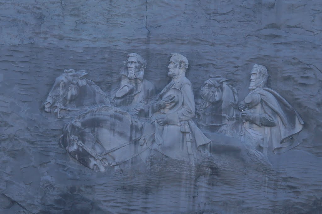 Jefferson Davis, Robert Lee & Stonewall Jackson at Stone Mountain, Georgia