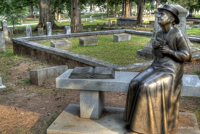 Marietta City Cemetery Old woman in the woods