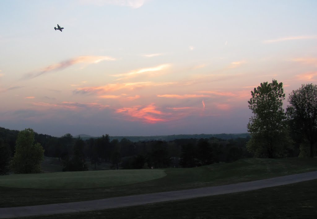 Flying into the sunset