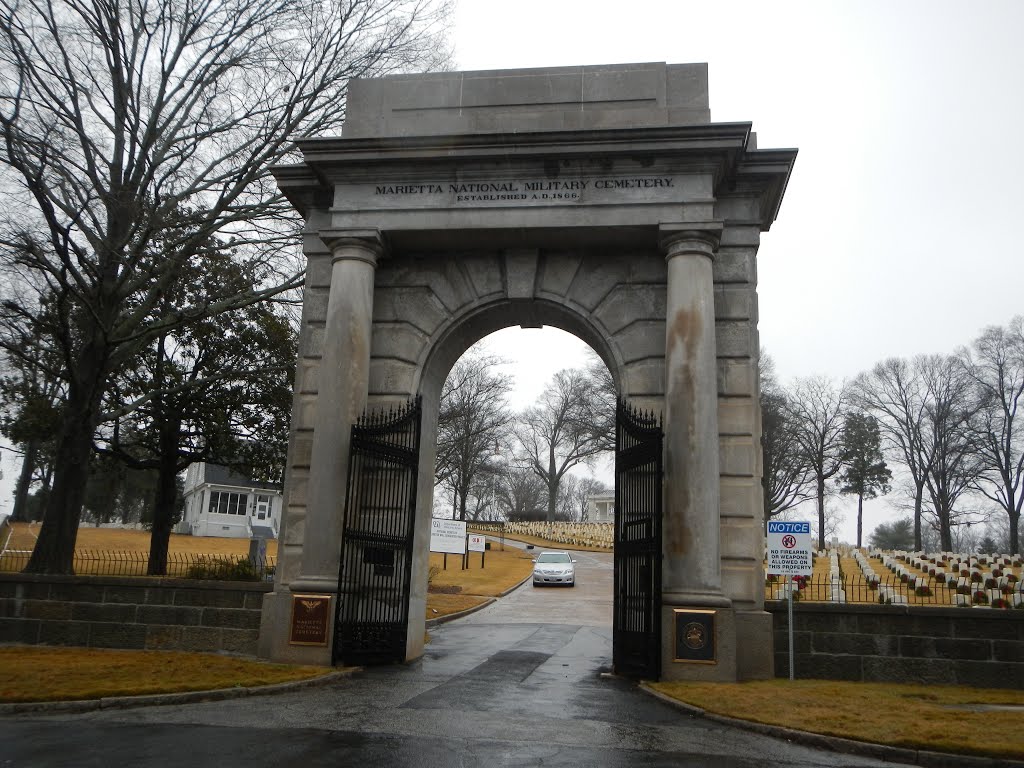 Marietta National Cemetery.  Entrance