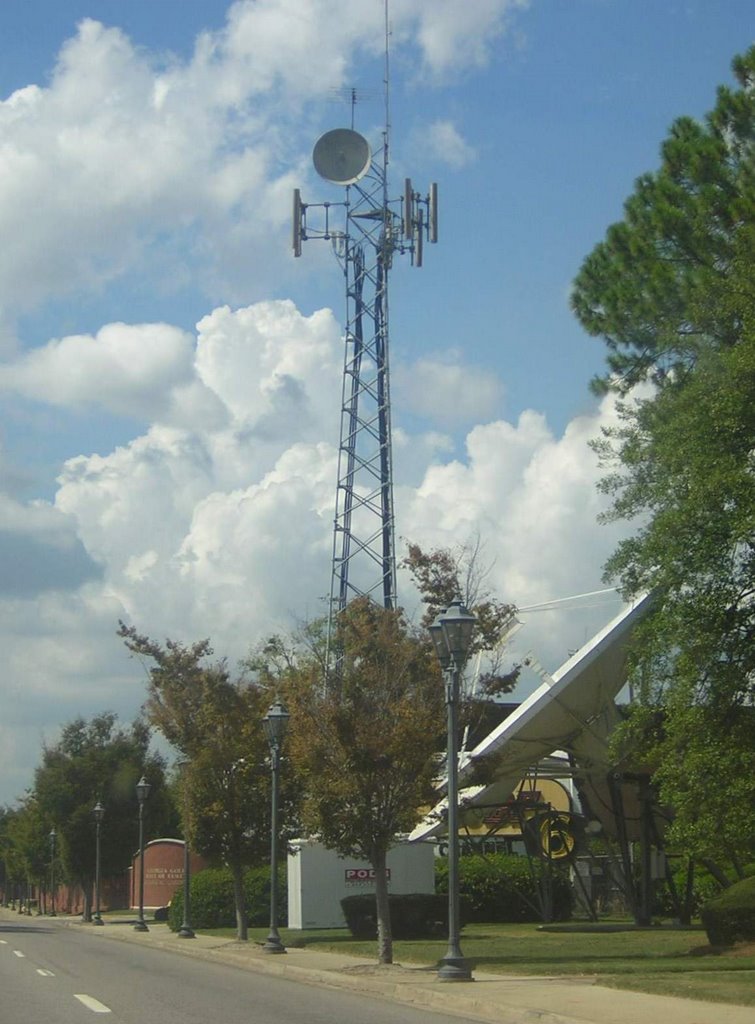 WJBF-TV Studio With Cell Tower