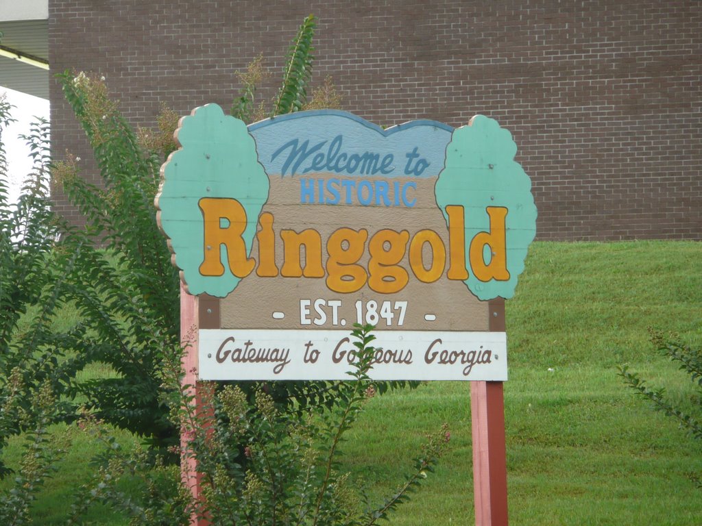Welcome sign, Ringgold, Georgia