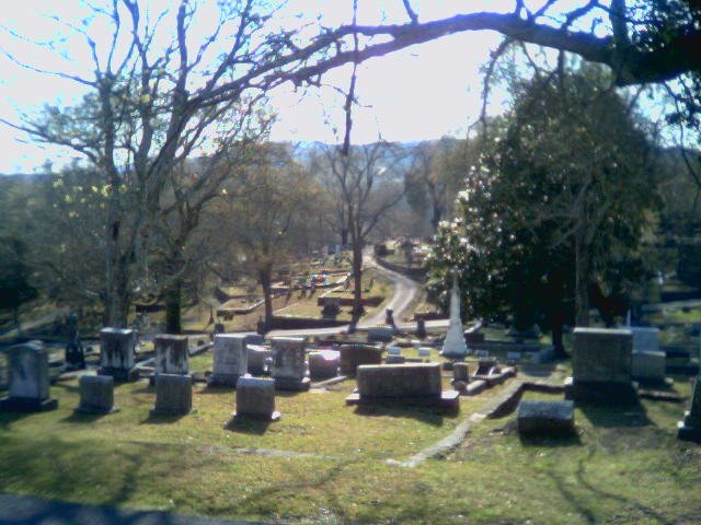 view from Myrtle Hill Cemetery