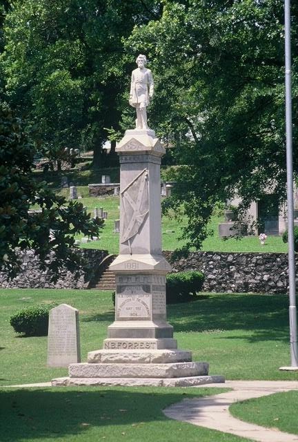 Statue of Gen. Nathan Bedford Forrest, C. S. A., Myrtle Hill Cemetery