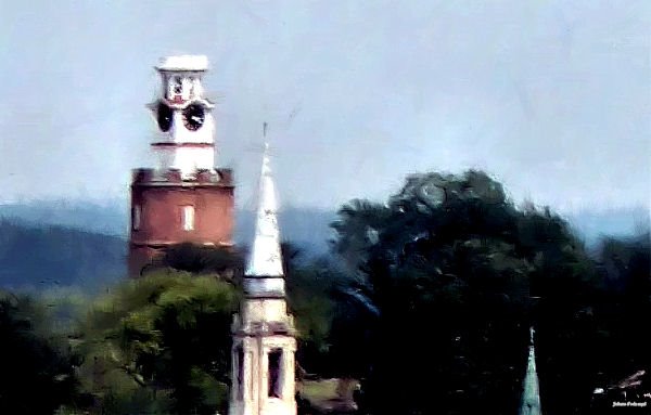 Rome Clocktower In Paint Format