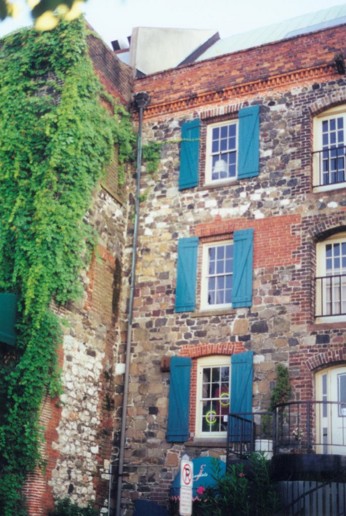 cotton warehouse, Factors Walk, Savannah GA (3-1997)