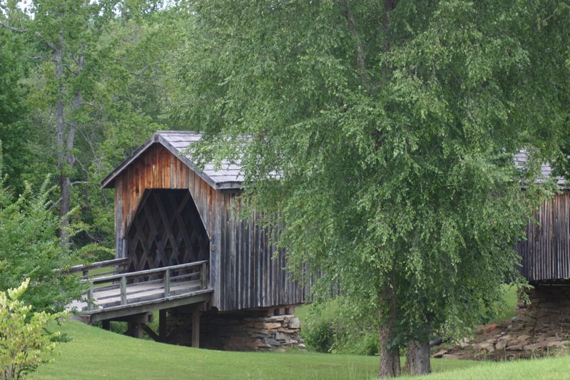 Twelve miles south of Thomaston,  is the only remaining covered bridge in Upson County, Georgia.  It was built in 1895 by Dr. J.W. Herring, a physician of considerable engineering ability who constructed similar bridges throughout the area.  The bridge sp