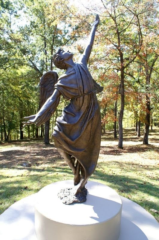 Cedar Lane Angel  sculptor Don Haugen