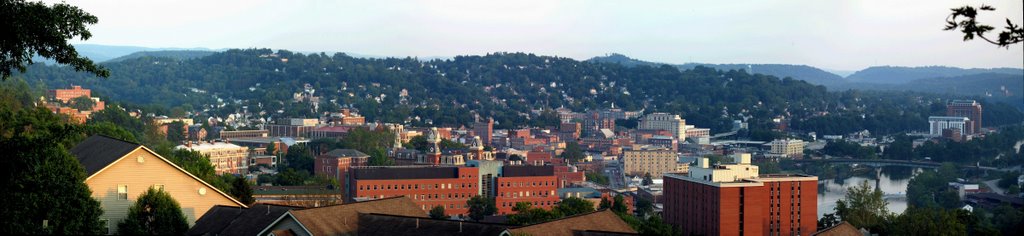 High resolution panorama facing downtown Morgantown