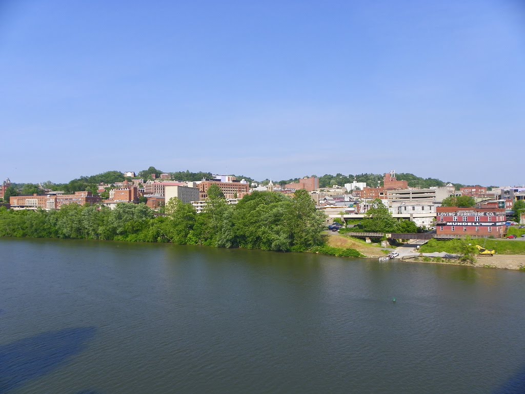 Morgantown, Monongalia County, West Virginia - view from across the Monongahela River.
