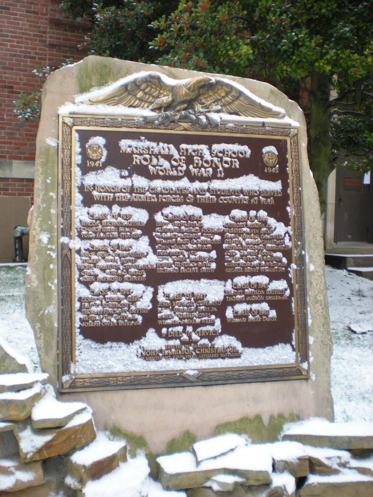 Placa Guerra en Marshall