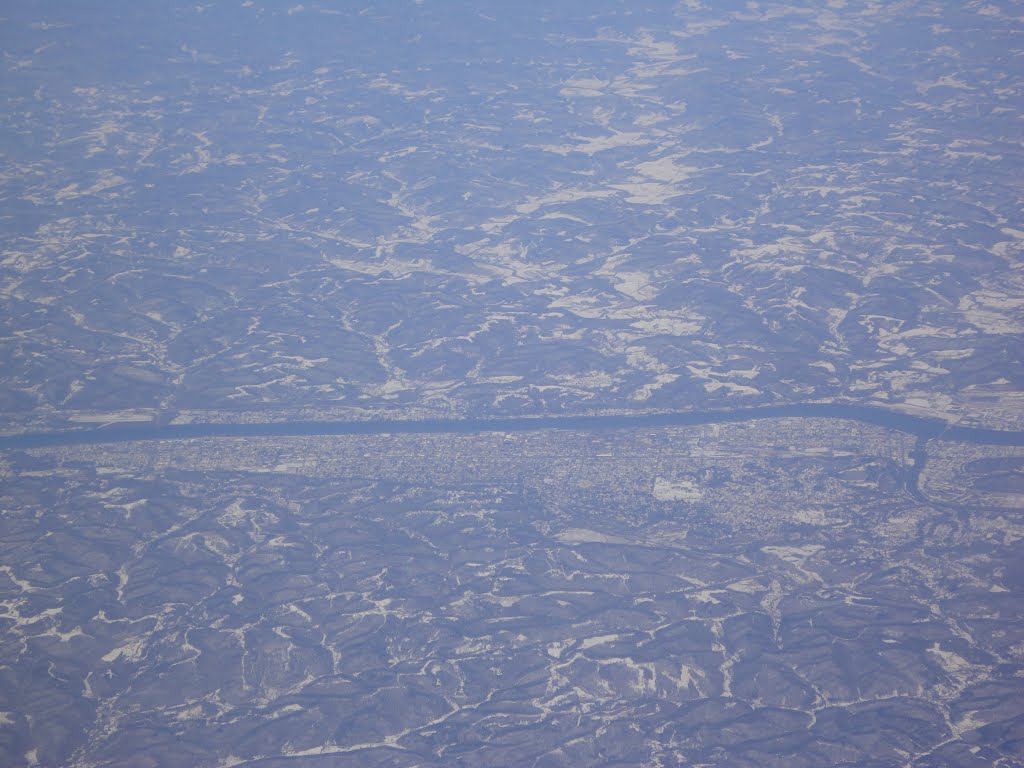 Huntington, WV from 30,000 Feet