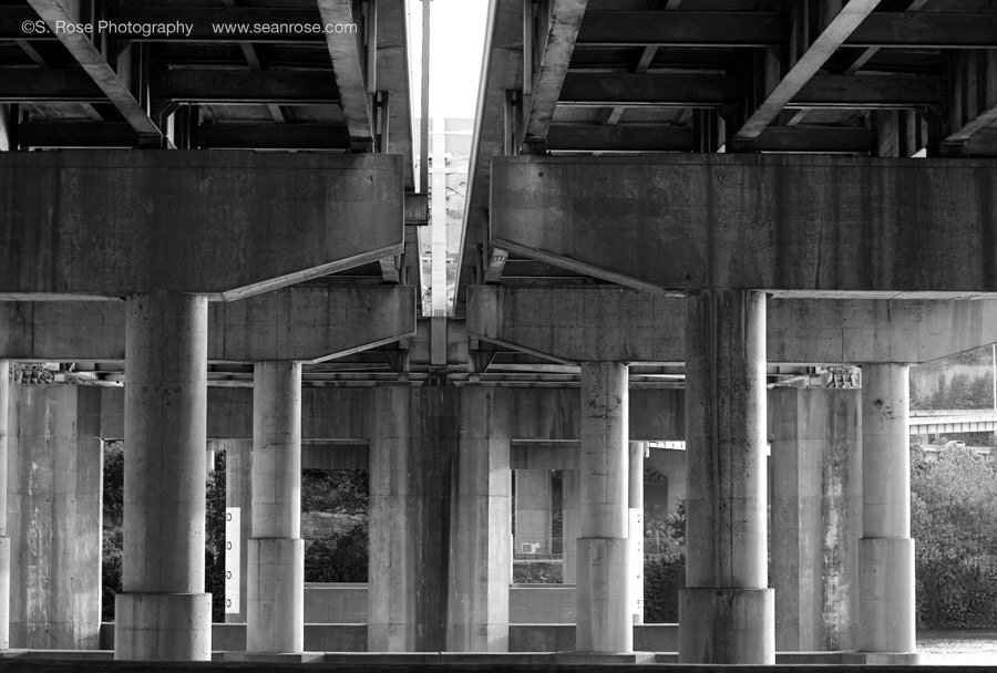 Under the Interstate 64 bridge, Charleston WV