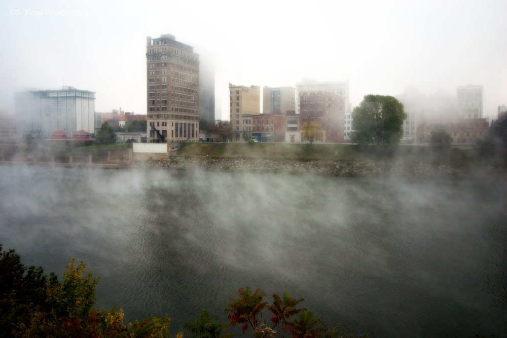 Downtown Charleston In Fog