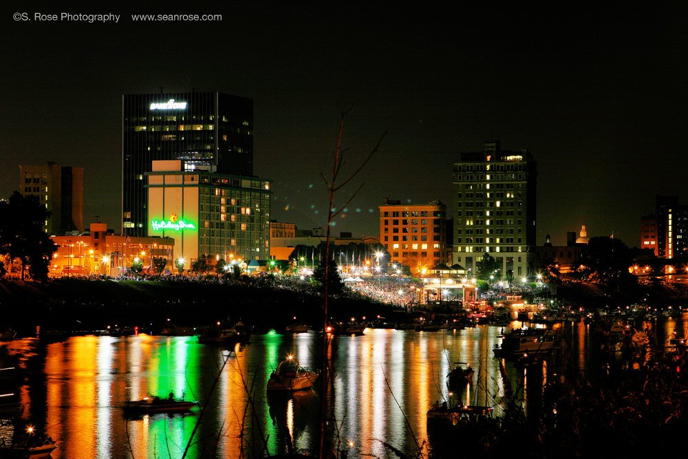 Downtown Charleston at Night, Regatta Time