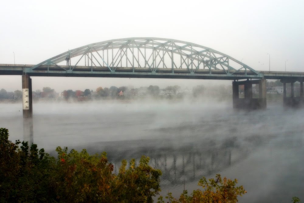 I-64 Bridge In The Fog, Charleston, WV