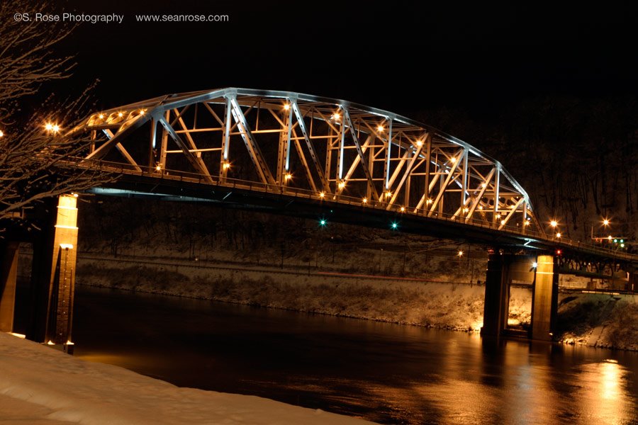 South Side Bridge at Night, Charleston, WV