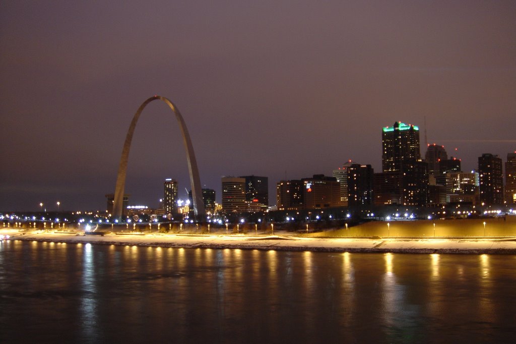 St. Louis Night from Eads Bridge