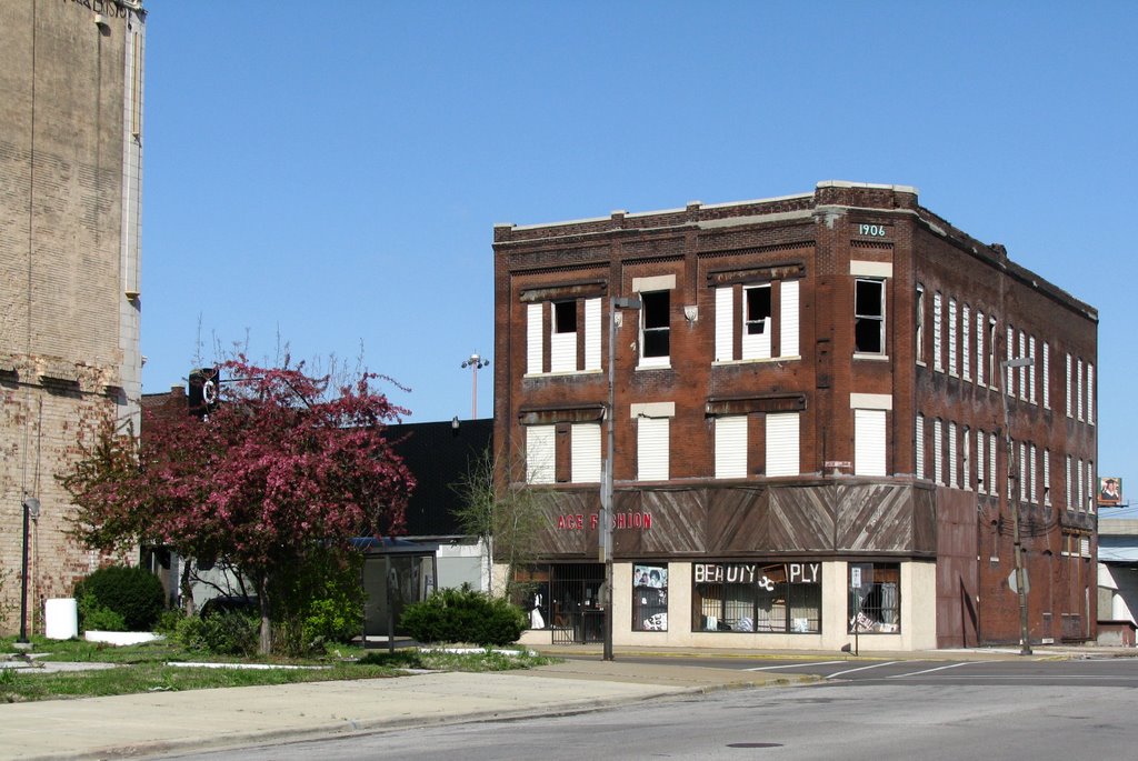 Downtown East St. Louis in Spring