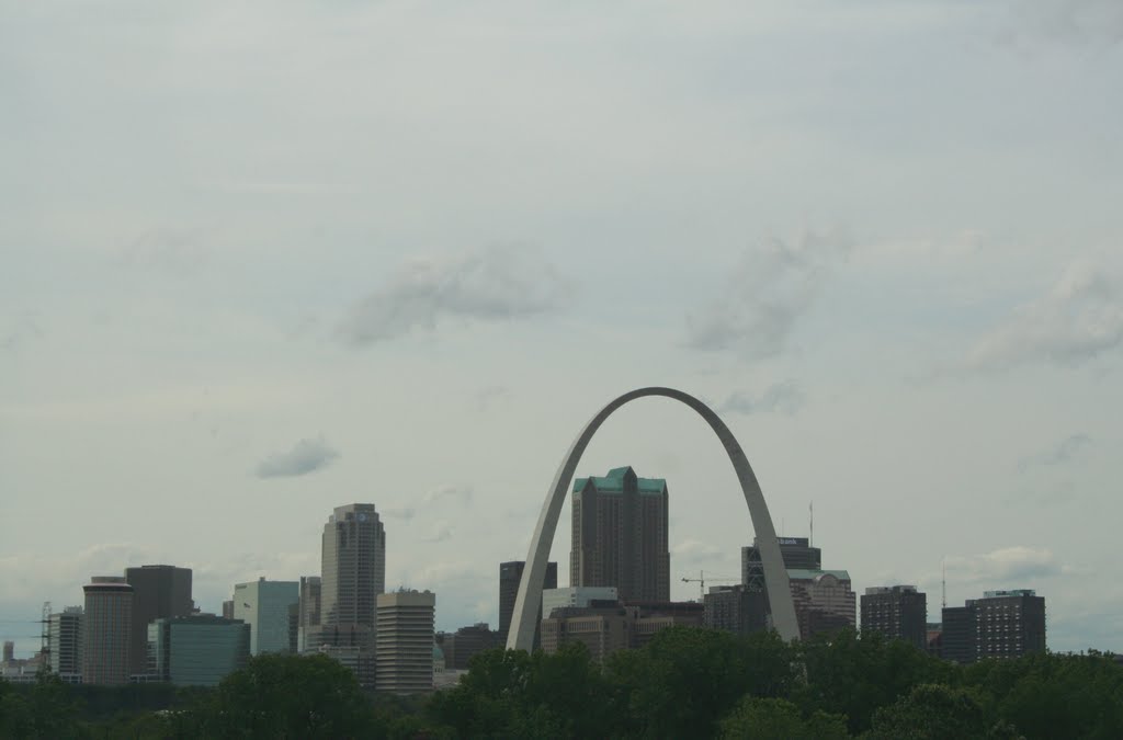 East St.Louis , Downtown from Illinois Side