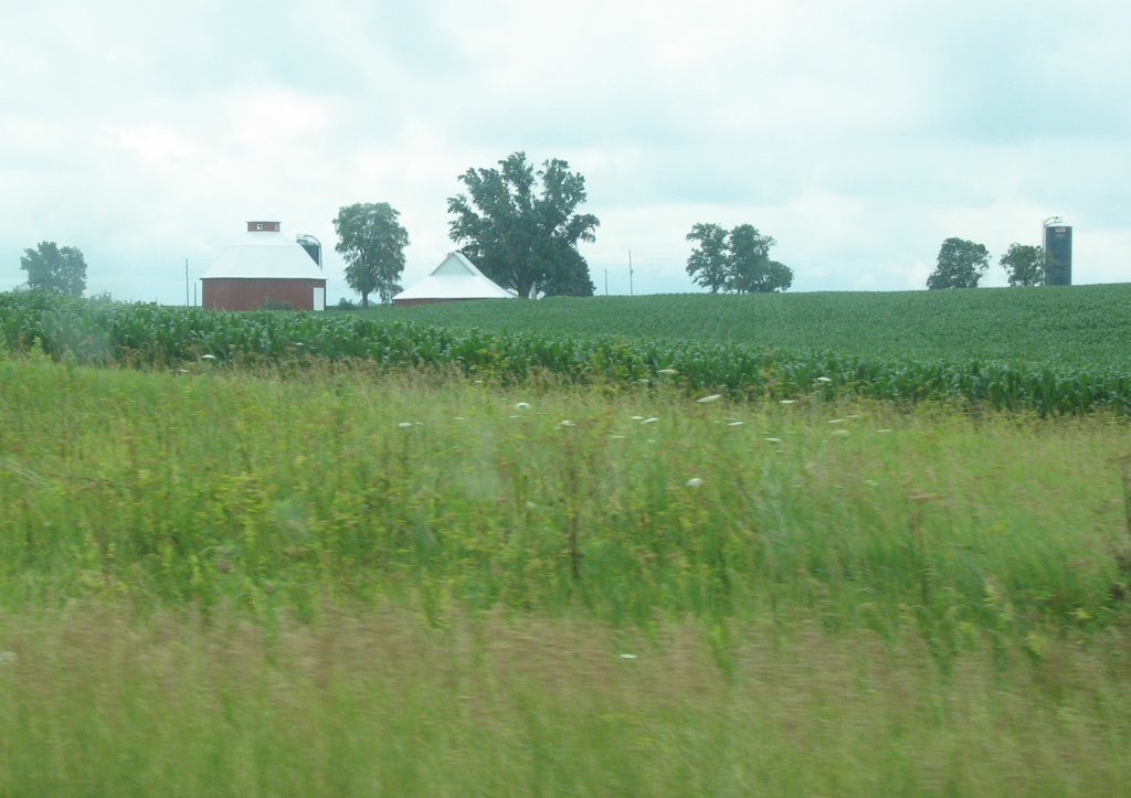 Round barn near Geneseo