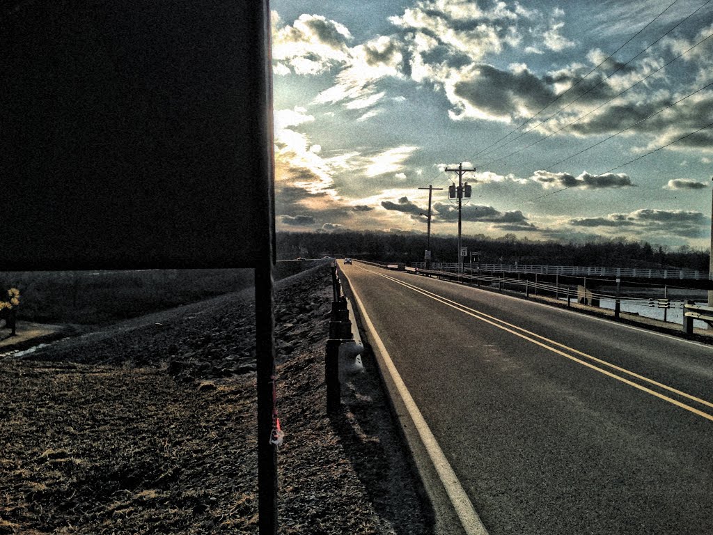 Looking across the Coralville Dam