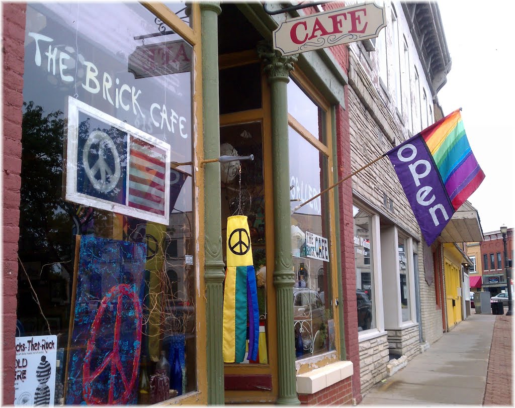 The Brick Cafe and Gallery in downtown Belvidere IL