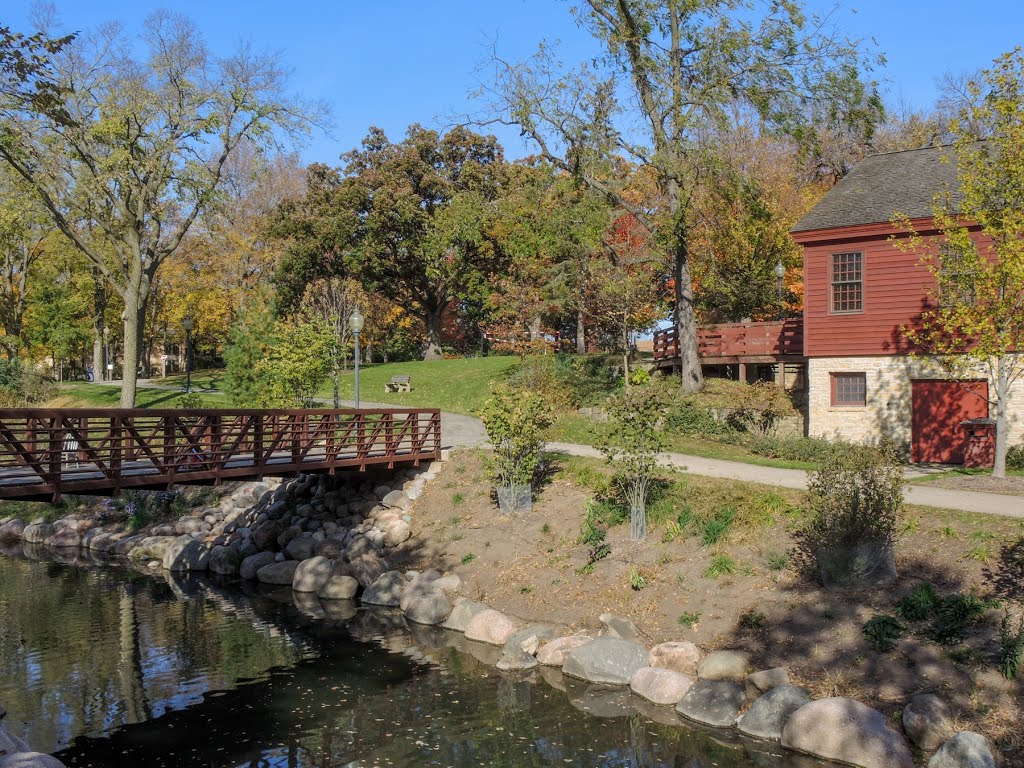 View from Kishwaukee Riverfront path