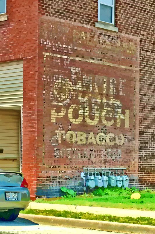 Mail Pouch Tobacco sign in Mt Olive IL