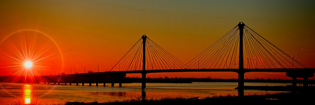 Clark Bridge Sunset