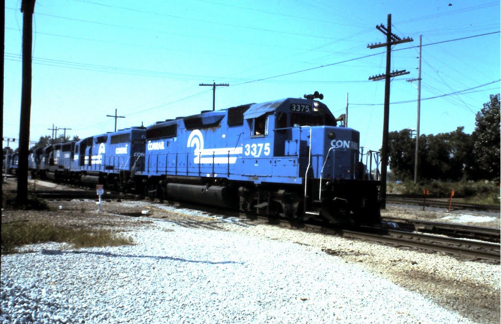 Conrail freight at Dolton Jct. IL - 1983