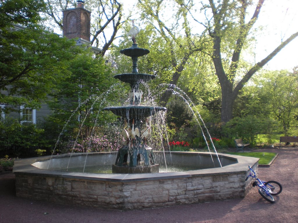 Centennial Fountain in Merrick Park