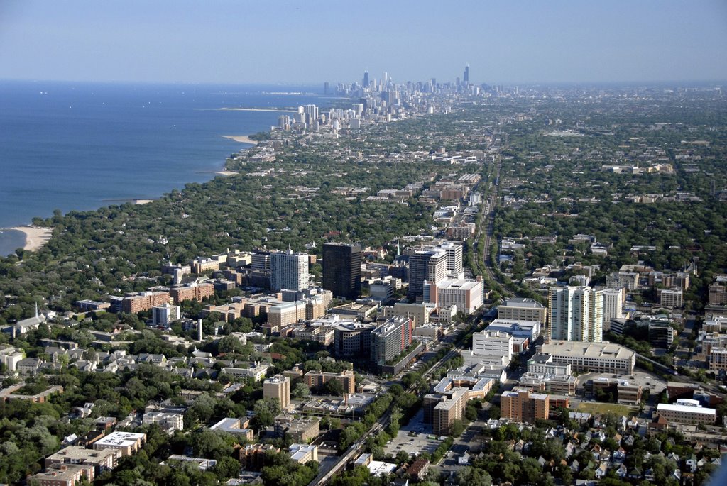 Downtown Evanston, view to south