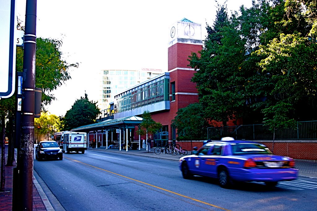The "L" Davis Station, Evanston, IL