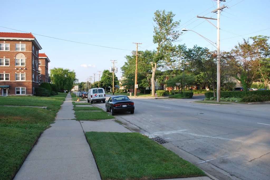 Looking north on N. Main St.