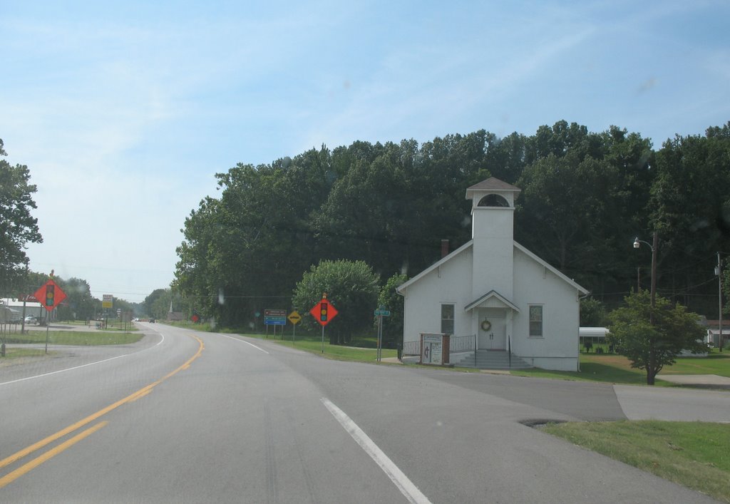 Roadside church at Olive Branch