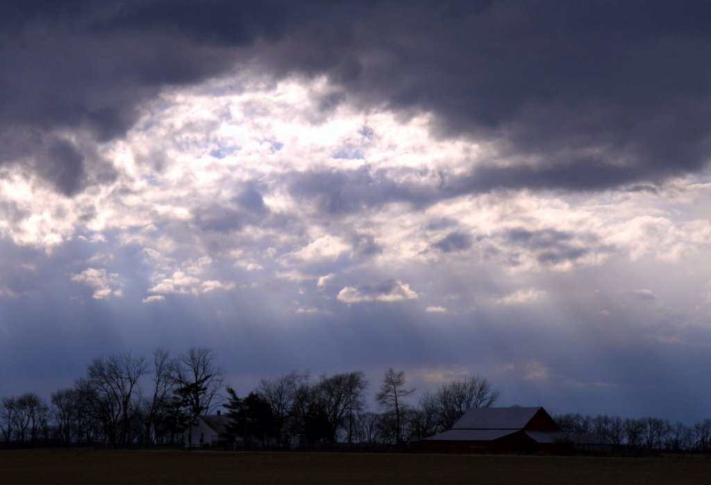 Farmhouse under the sky