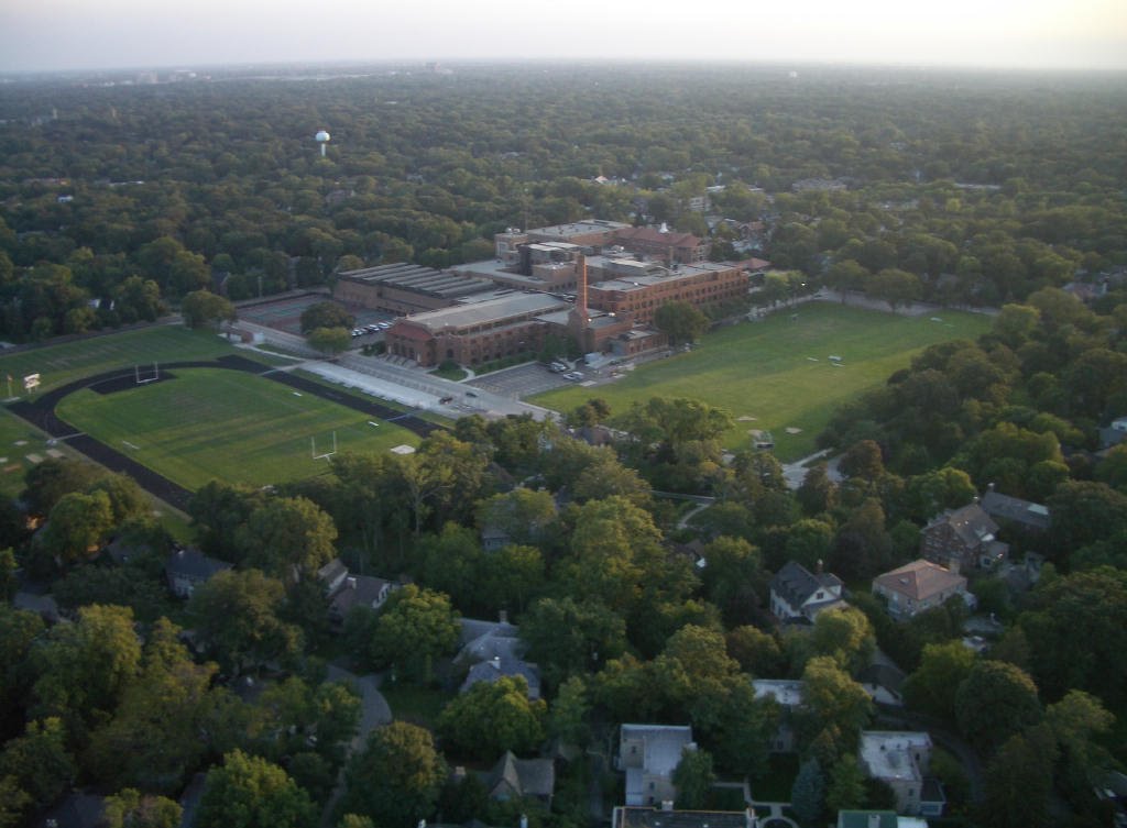 New Trier High School Winettka, IL Aerial Photo