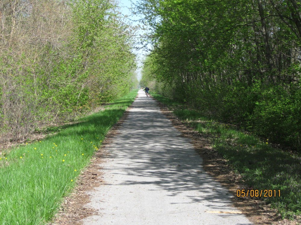 Pennsy Greenway looking NW from Indiana state line