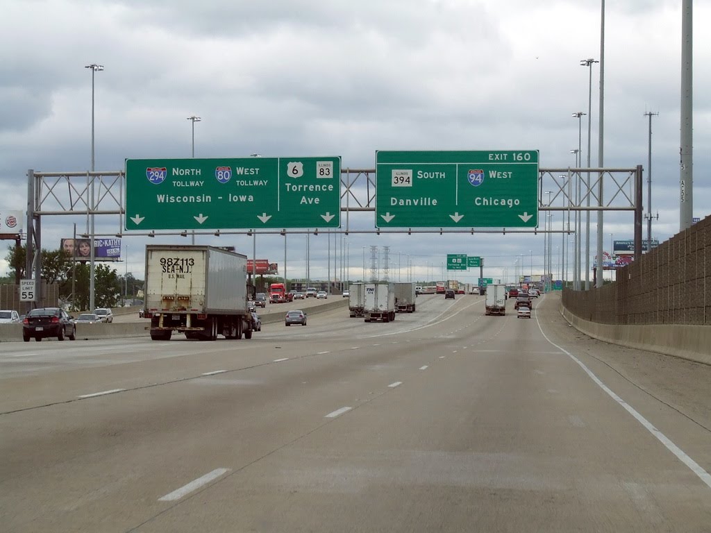 Echangeur I-80 x I-94 au sud de Chicago