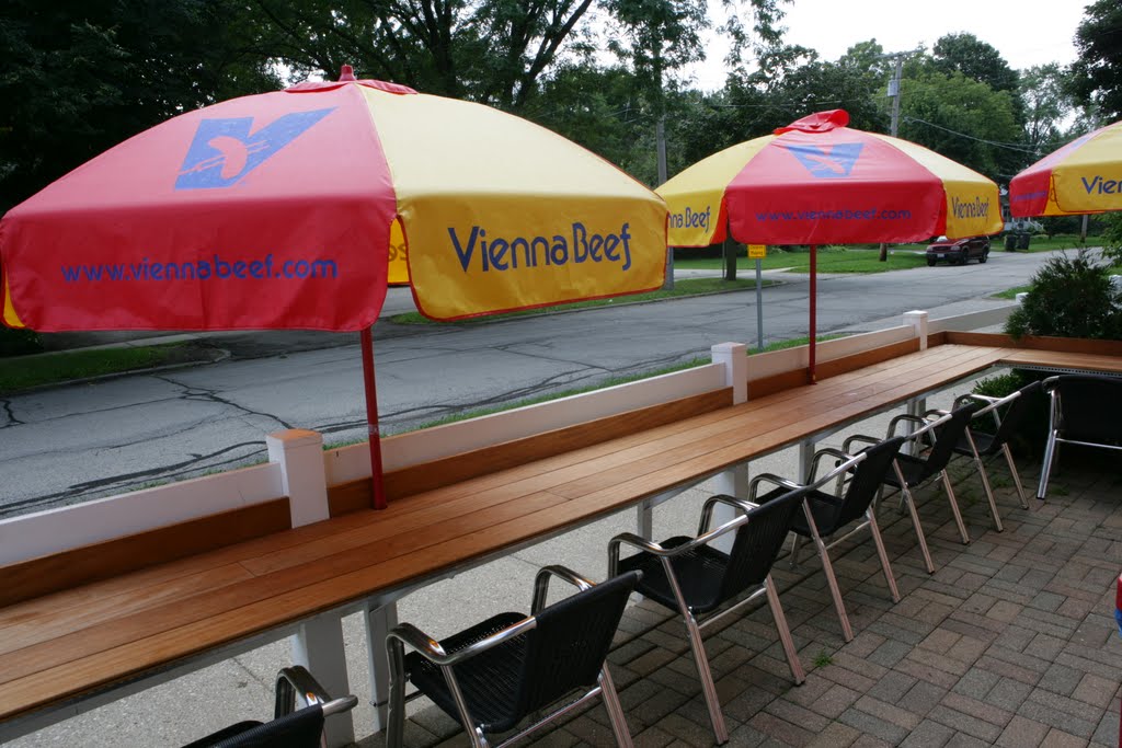 Out Door Patio at Fodraks Great Gyros & Ribs Libertyville Illinois