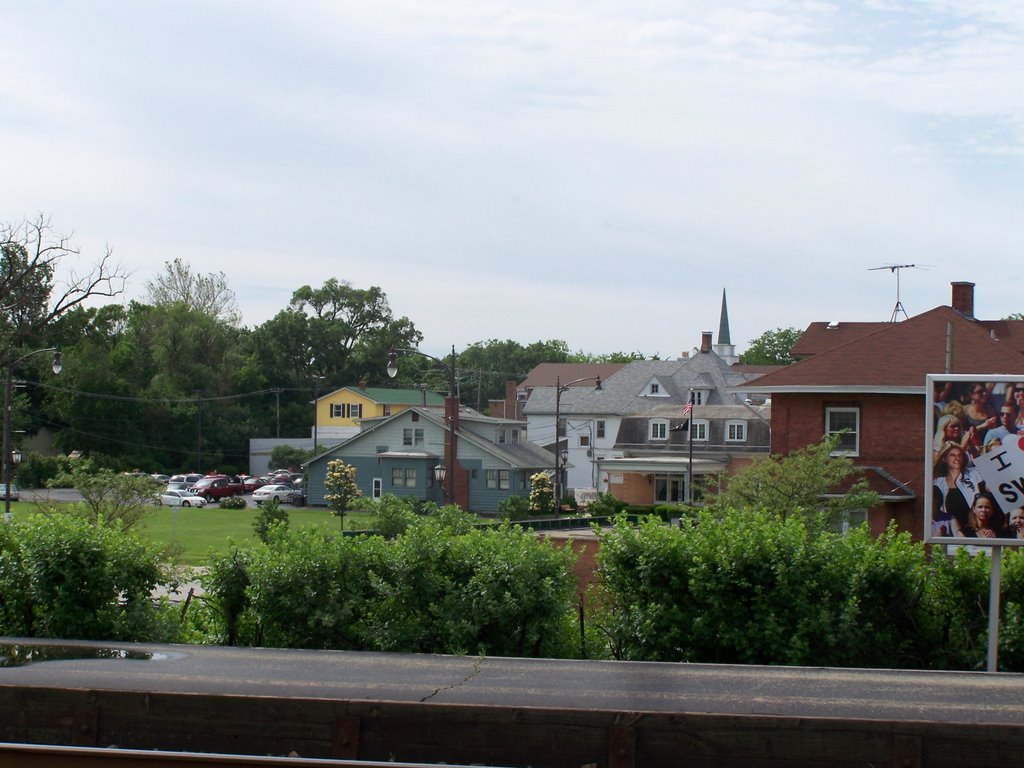 Looking south from Lombard metra station