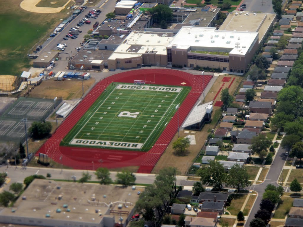 Sports field in Ridgewood High School